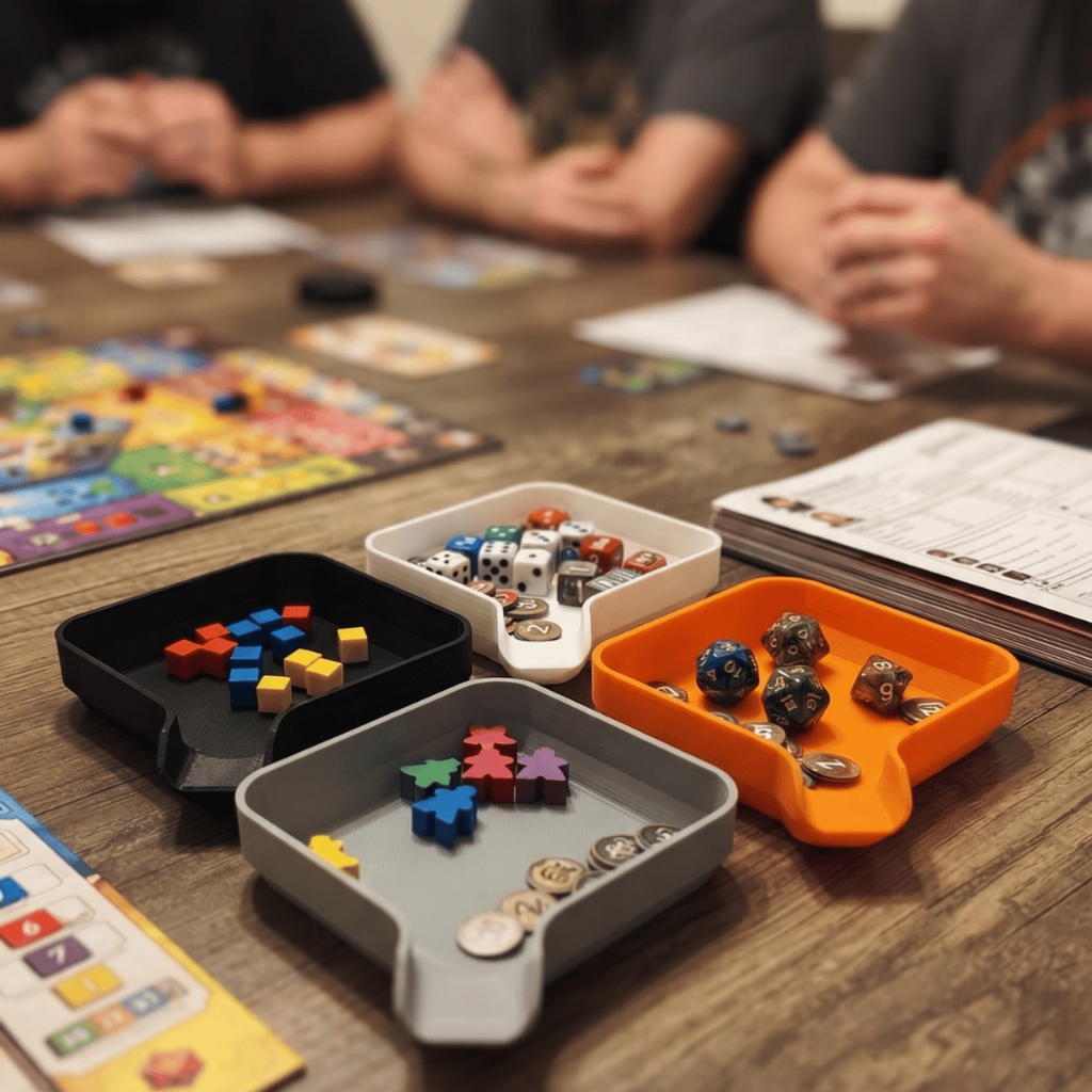Bandeja Organizadora para Tokens e Dados de Jogos de Tabuleiro Empilhável Board Game