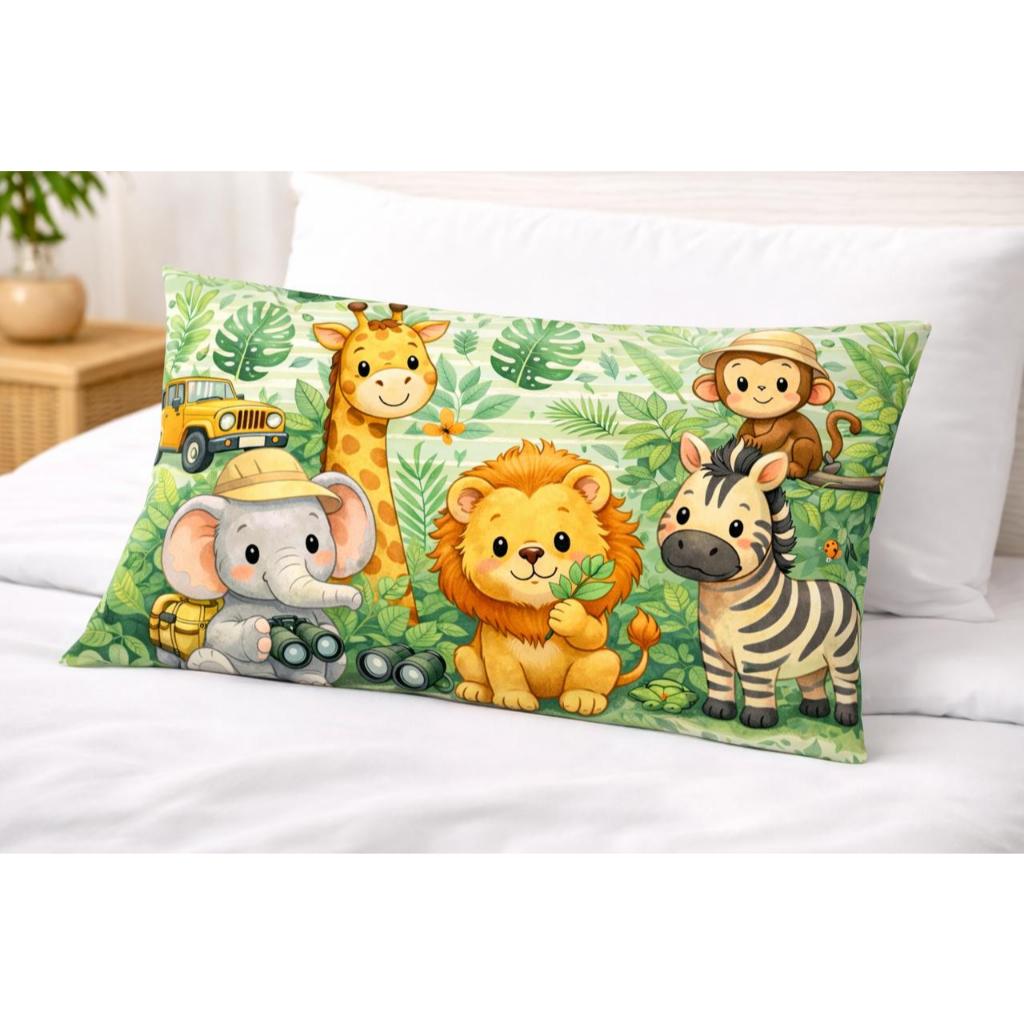 Fronha Infantil 50x70 com Zíper Micropercal Estampada Toque Suave Diversas Estampas Promoção