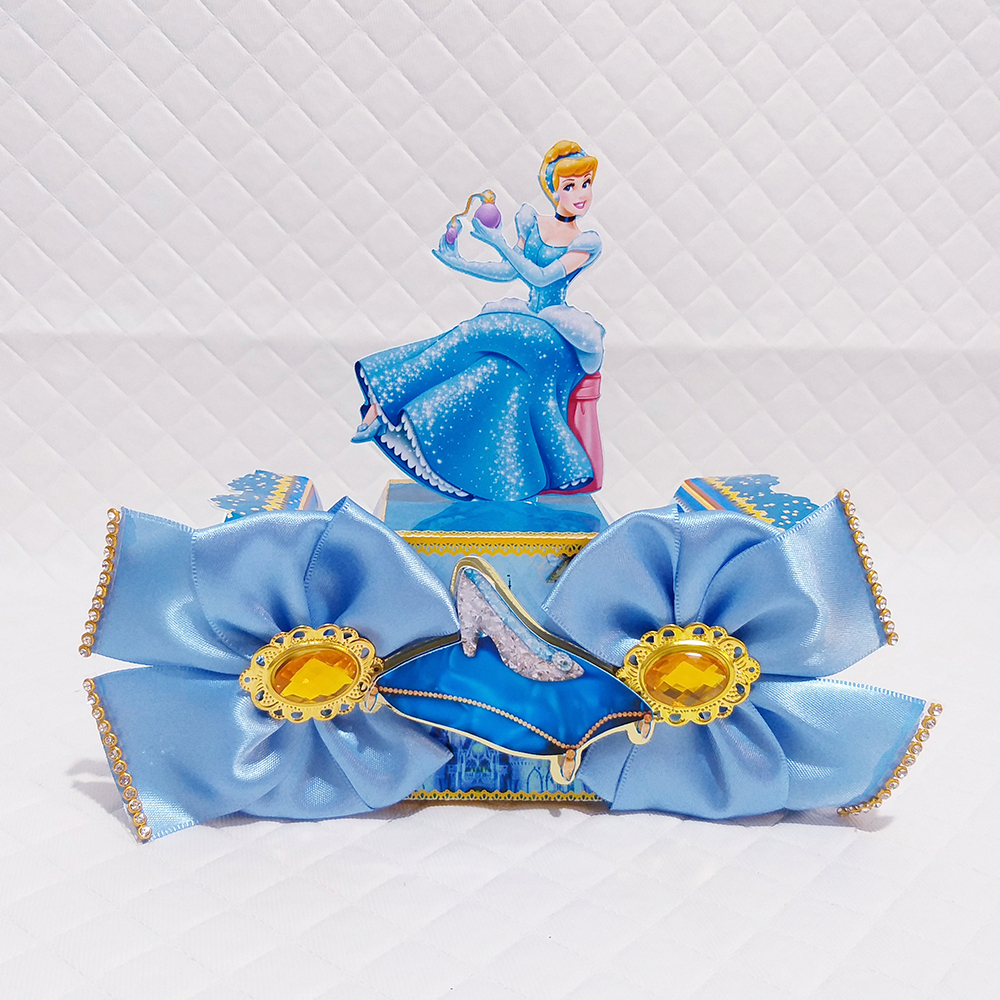 Kit Festa Cinderela Caixinhas Personalizada - Pegue e Monte Lembrancinhas para Festa Infantil