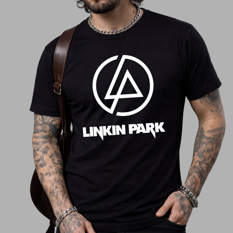 Camiseta Linkin Park Banda Internacional Rock Básica Camisa Blusa Unissex Masculino Feminino 100% Algodão Top Premium