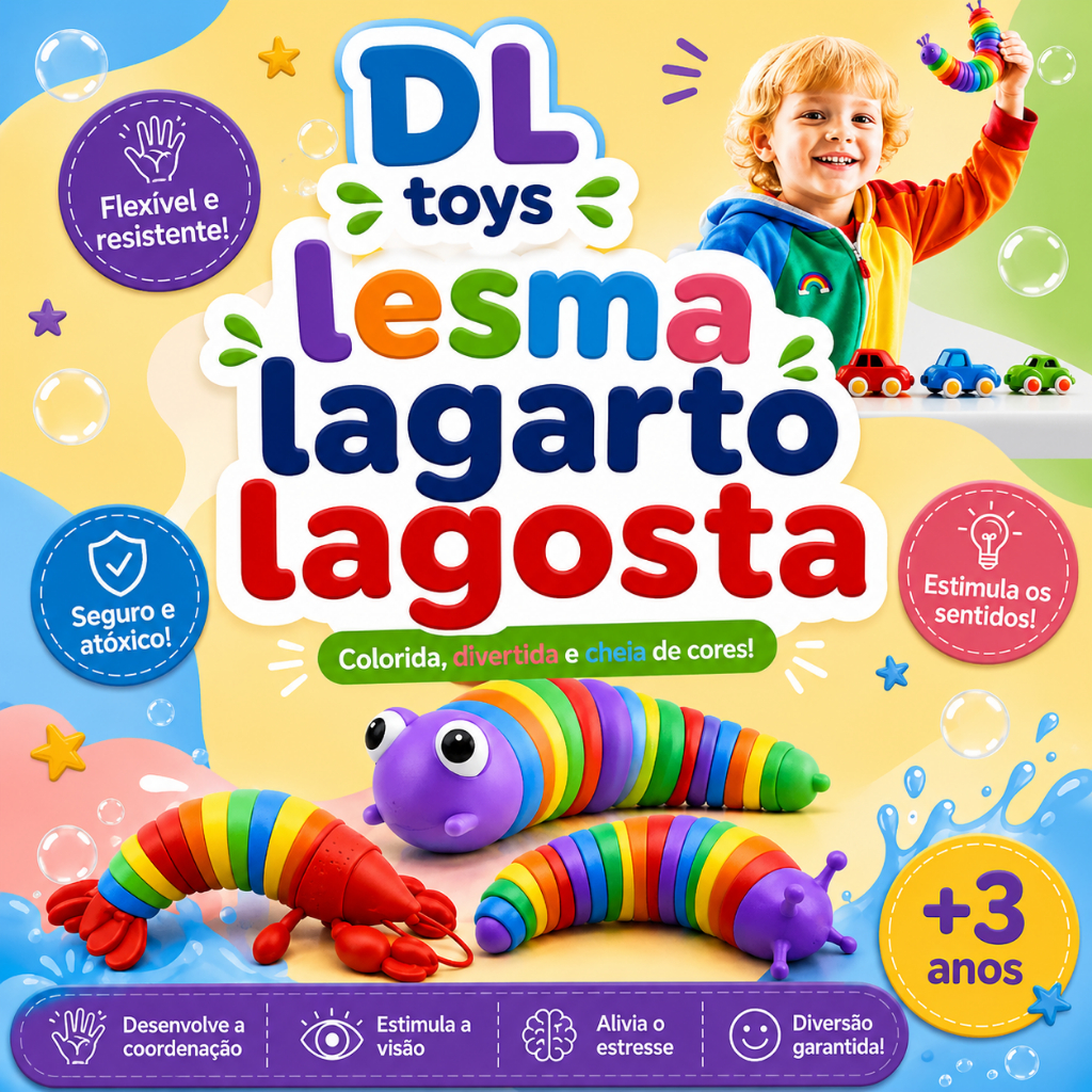Caracol Brinquedo Acende luz Golfinho Lagarto De Minhocas Alivia o Estresse