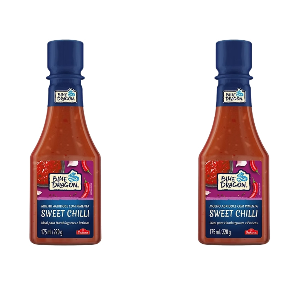 Kit 2un Molho Sweet Chilli Blue Dragon 220g