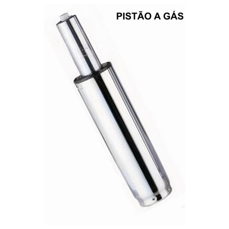 Pistão a Gás Cromado Classe 3 para Cadeira de Escritório/Gamer – Universal – Sup