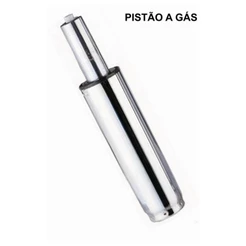 Pistão a Gás Cromado Classe 3 para Cadeira de Escritório/Gamer – Universal – Suporta até 120kg