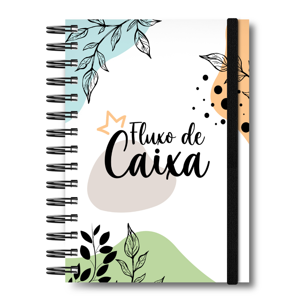 Caderneta Fluxo de Caixa Empresarial – Livro Caixa – Controle Financeiro Semestral – 202 Páginas