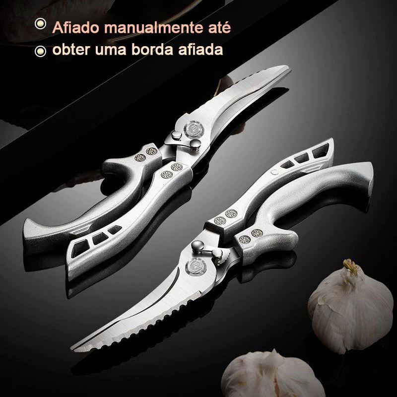 Detalhes do DAGUAN Tesoura multiuso de cozinha Alimentos frango vegetal abridor de garrafa quebra-nozes cozinha