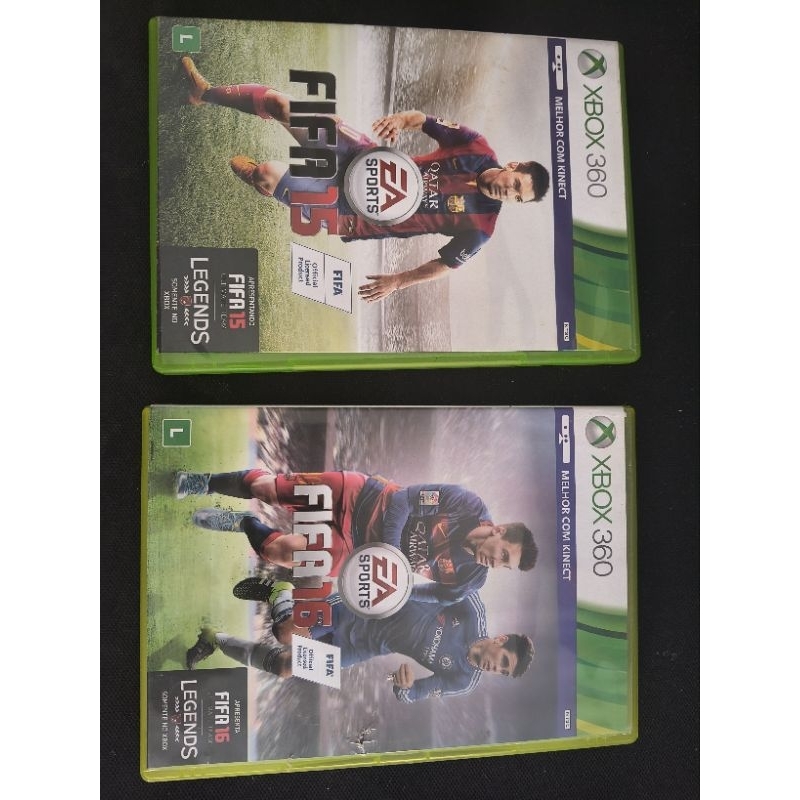 Jogos mídia física Xbox360 FIFA 15 E FIFA 16