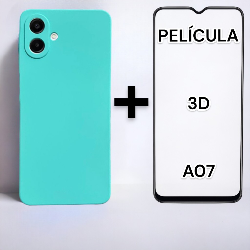 Kit capa capinha case Samsung GALAXY A07 + Pelicula 3D