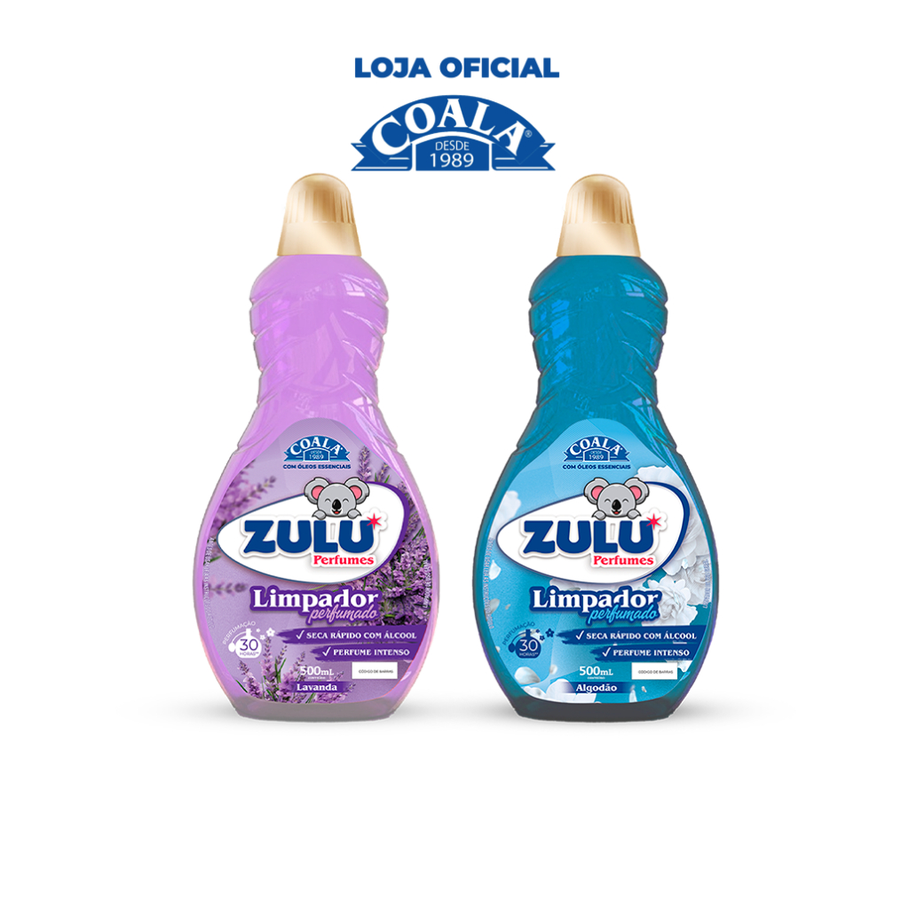kit Limpador Zulu Perfumes Lavanda + Algodão 500 ml