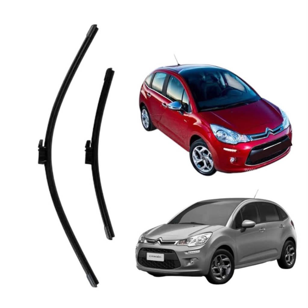 Kit Par Palheta Limpador de Para-brisa Dianteiro Citroën C3 2012 a 2014