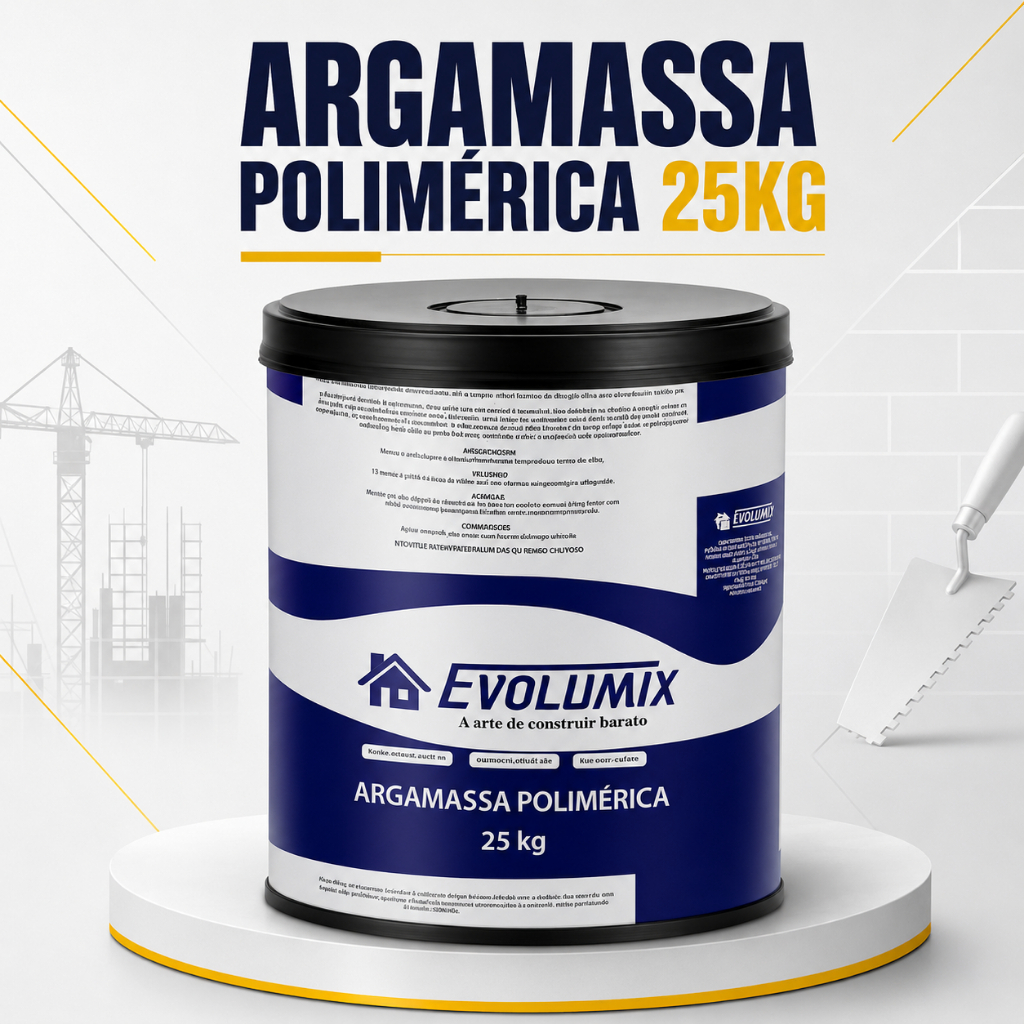 Argamassa Polimérica 25kg Assentamento Colante Azulejo Porcelanato Alta Aderência Interno e Externo