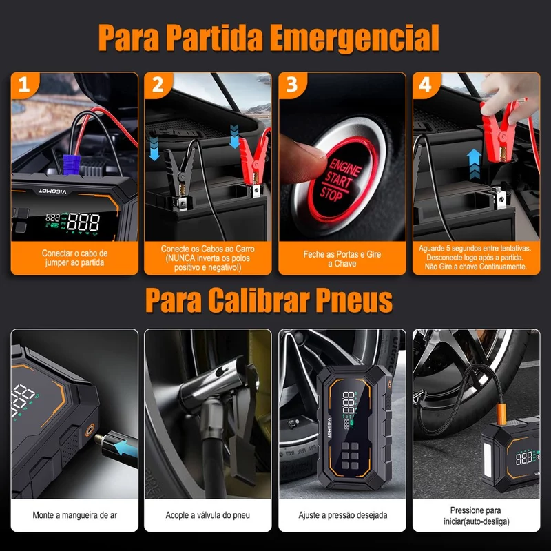 Auxiliar de Partida Veicular Vigomot 4 em 1 — foto 6
