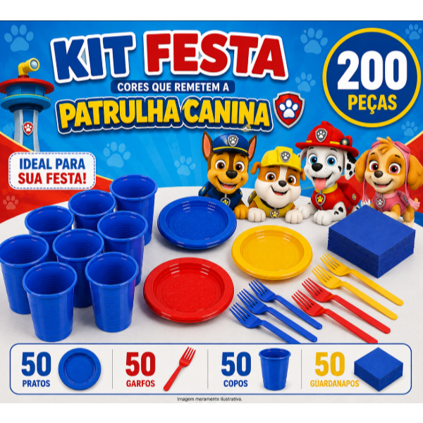 Kit Bella Festa 200 Peças Guerreiras do Kpop - Descartáveis Herois Aniversário Eventos Casa Decoração — imagem 2 de 2