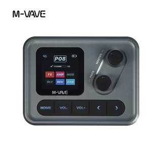 M-VAVE POCKET AMP Pedal de efeitos de bolso cinza, processador multiefeitos 6 em 1 com USB-C, adequado para gravação
