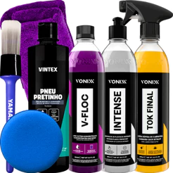 KIT SHAMPOO V-FLOC CERA TOK FINAL REVITALIZADOR INTENSE VONIXX PRETINHO VINTEX