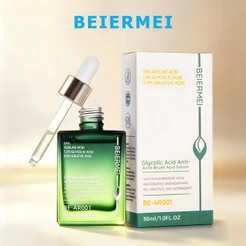 BEIERMEI Sérum Exfoliante Antiacne com Ácido Glicólico Anti-inflamatório para acne Repara e acalma