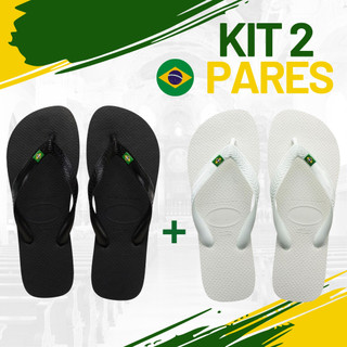 Chinelo Bandeira do Brasil Original Sandália de Dedo Unissex Confortável Leve Premium