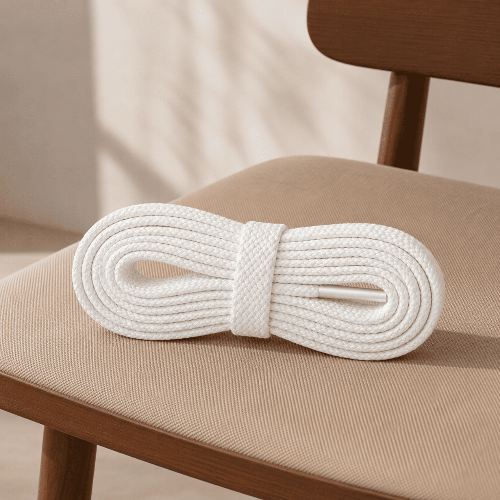 Atacador Achatado Branco para Tênis – 140cm