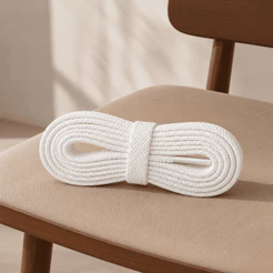 Atacador Achatado Branco para Tênis – 140cm
