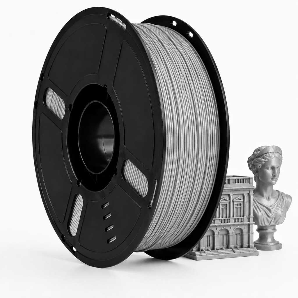 Filamento ABS Cinza 1,75 mm 1Kg