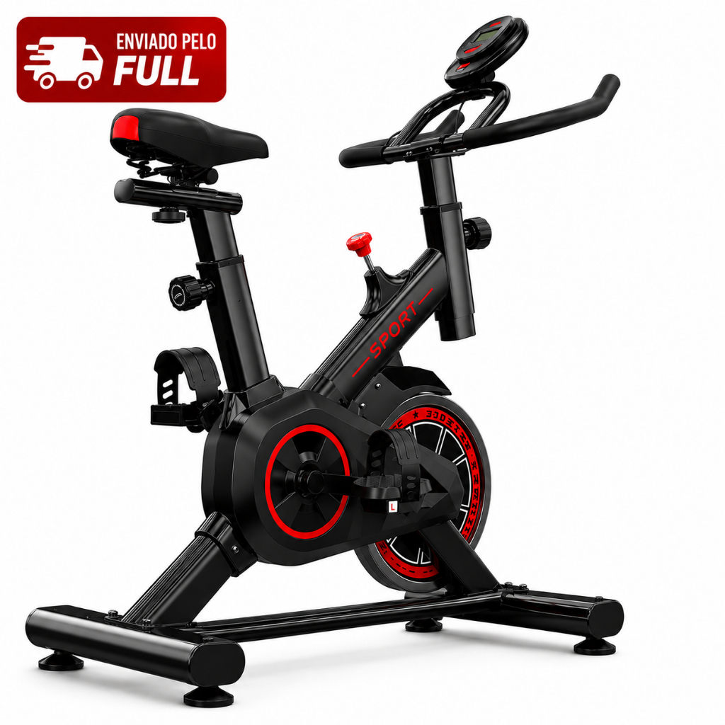 Bicicleta Bike Ergometrica Spinning Academia Casa Fitness Profissional Portátil Rodinhas 150kg