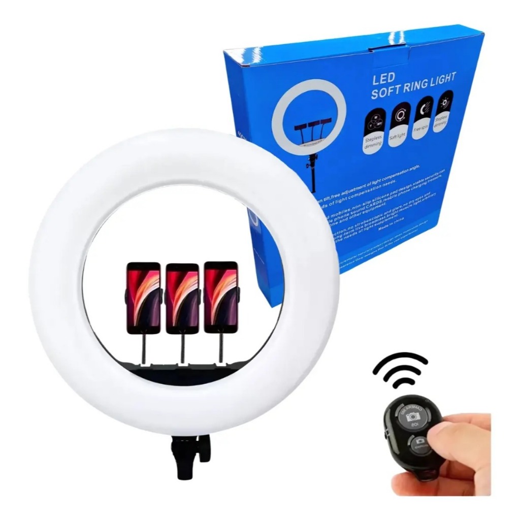 Ring Light 18 Polega Led 80w Profissional Grande Tripé 2.1m