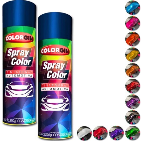 Tinta Candy em Spray 300ml Multiplas cores - Escolha Seu Kit Tinta com base ou verniz