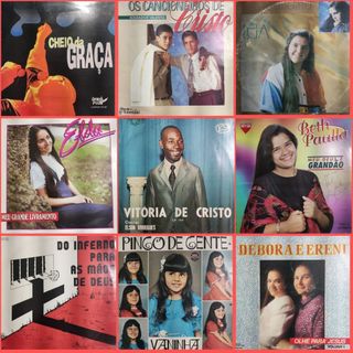 LP Vinil Gospel Evangélicos Diversos - Louvores, Hinos, Histórias da Biblia | Disco de Vinil
