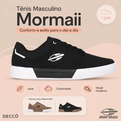 Tênis Mormaii Urban Pulse Masculino Casual Urbano Confortável Para Dia a Dia