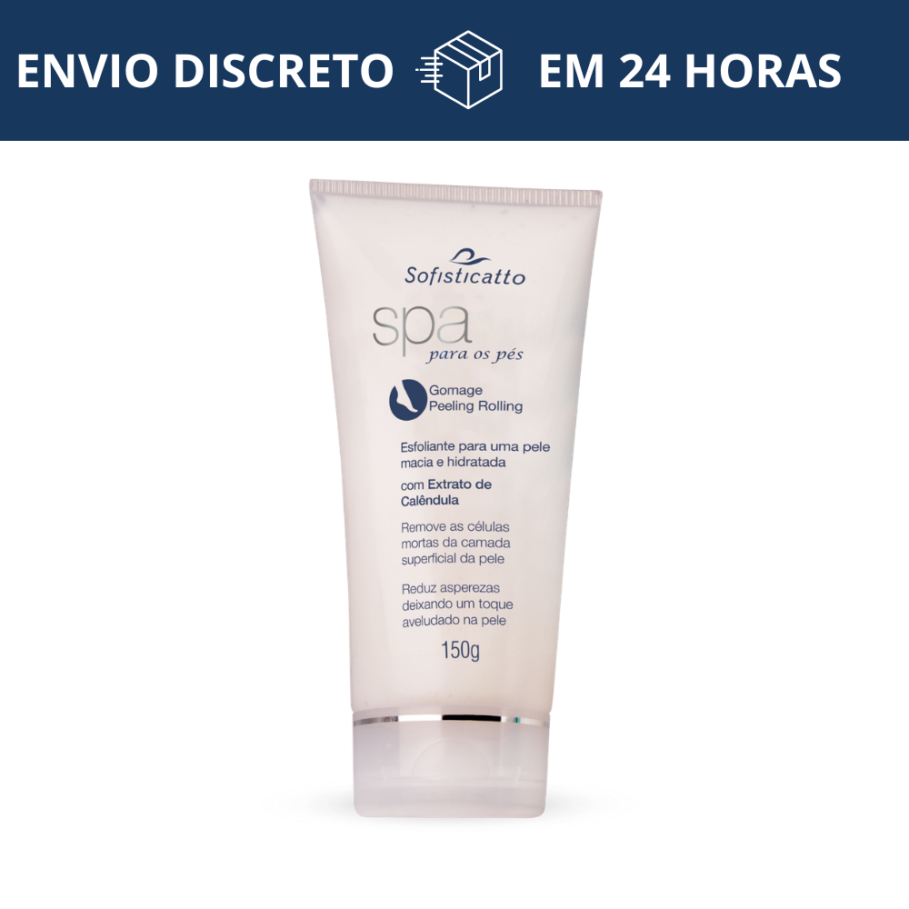 Spa Para Os Pés Gomage Peeling Rolling com Extrato de Calêndula Esfoliante 150g Sofisticatto