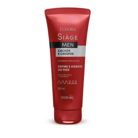 ESCOLHA - EUDORA SIAGE MEN CACHOS E CRESPOS SHAMPOO ESPECIALISTA  250ML