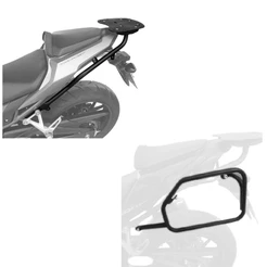 Suporte bau traseiro bagageiro + afastador alforge Scam - Honda CB 500F 2020 2021 2022 2023 2024 2025 / CB 500 Hornet
