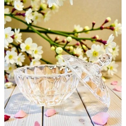 Bomboniere de Vidro Berlim 930ml com Tampa – Porta Doces Decorativo Elegante