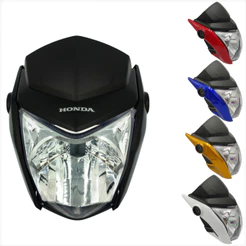 Frente Farol Completa Titan Fan 150 160 2014 2015 2016 2017 2018 Logo Honda Bananinha Vermelho Branco Azul Preto