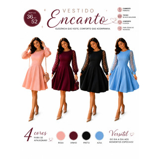 Vestido Feminino Moda Evangélica Mais Vendida Retrô anos 60 bolinhas Midi Plus Size Na Promoção Roupas Baratas Brás