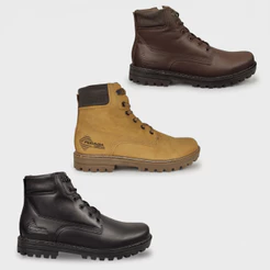 Bota Coturno Masculino Pegada Couro Legítimo Tratorado Original