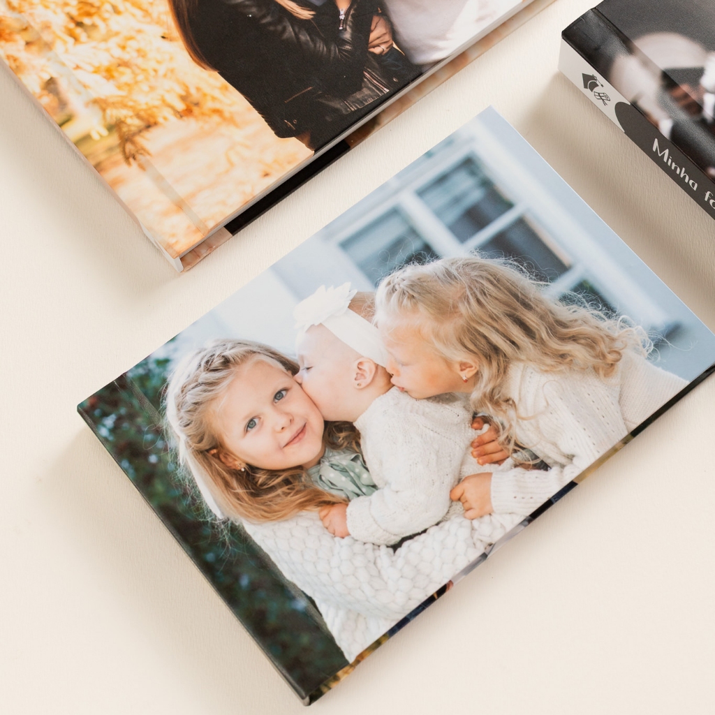 Álbum Auto Colante Capa Personalizado 15x21 Para 40 Fotos