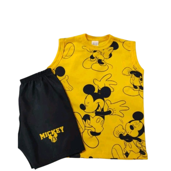 Conjunto Infantil - Menino | Blusa em Algodão Com Short - Pronta entrega
