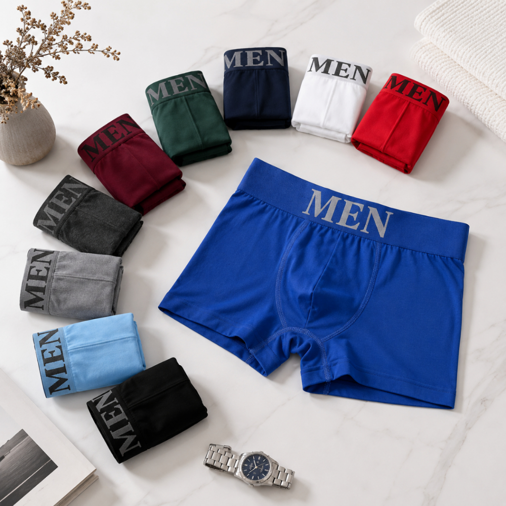Kit 2/5/7/8/10/12 Cuecas Boxer Microfibra Adulto Premium Masculino Adulto Sem Costura Sem Forro
