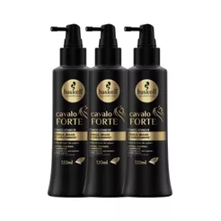 Kit Tônico Capilar Haskell Cavalo Forte 120ml com 3 Unidades