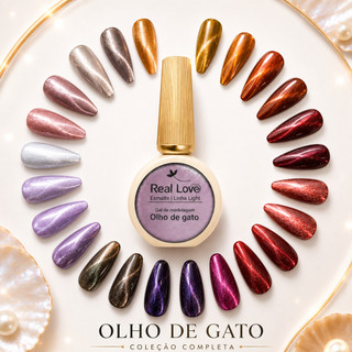Esmalte em Gel Magnético Olho de Gato 15ml UV LED