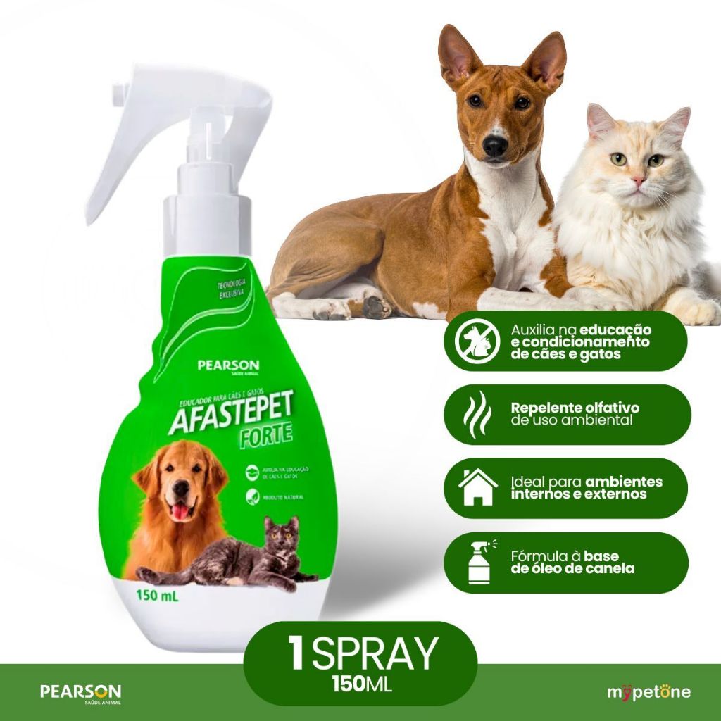 Afaste Pet Forte Spray Educador Pearson para Cães e Gatos - 150 mL