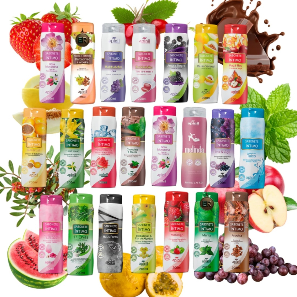 Kit 10 Sabonetes Íntimos Apinil pH Balanceado