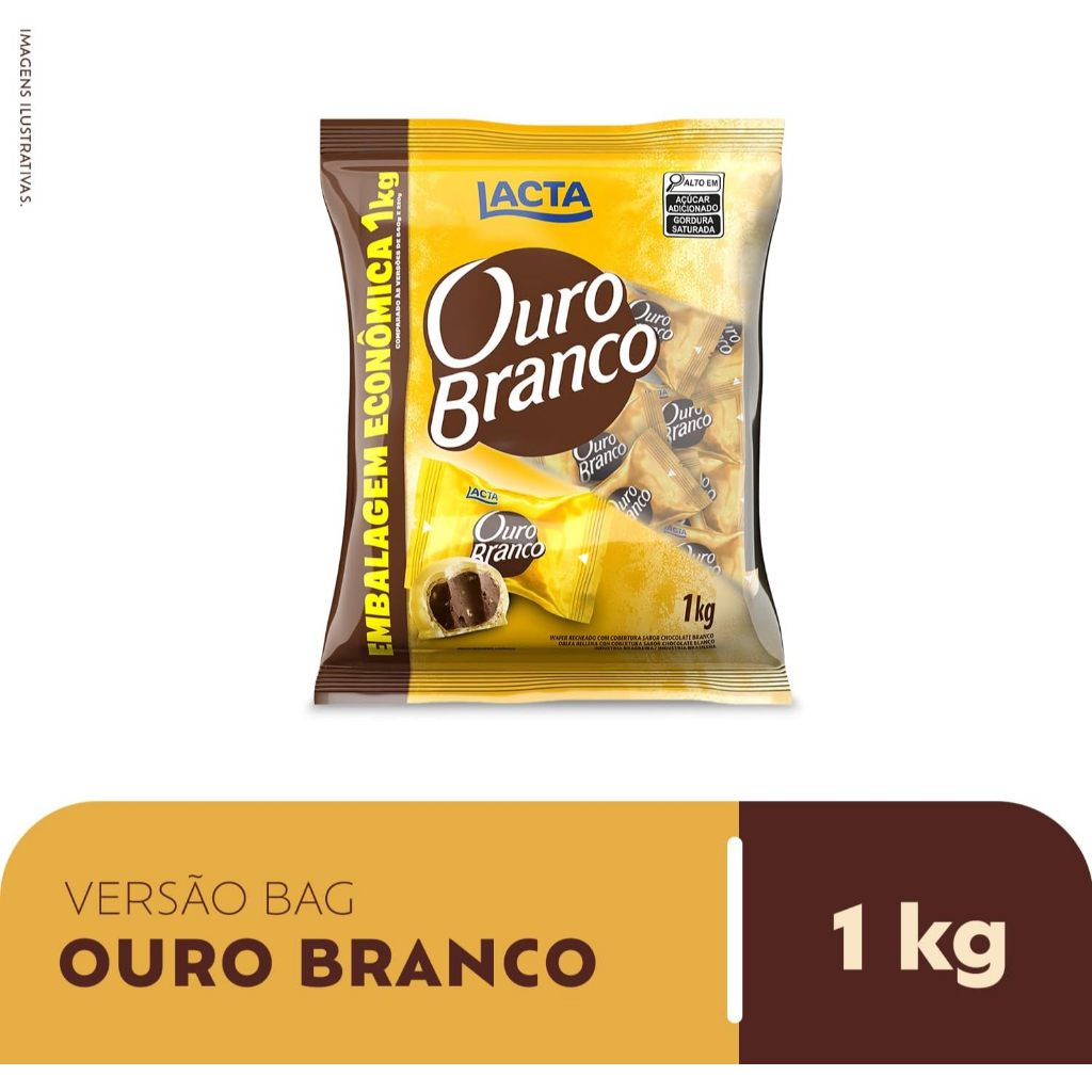 Bombom Lacta Ouro Branco 1kg — imagem 2 de 2