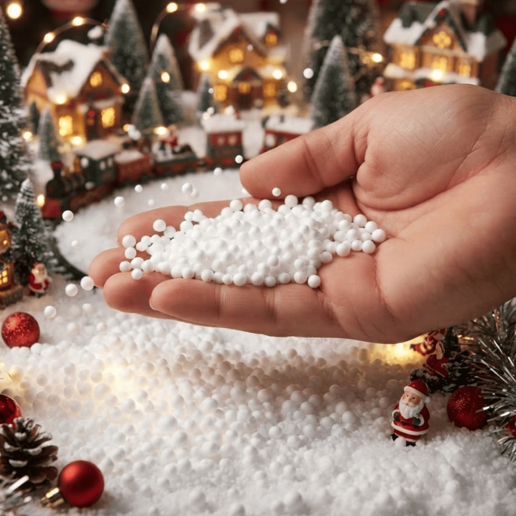 Bolinhas De Isopor Branco P/ Balão 18g Decoração Cenário Natal Neve Bola Acrílica Ponto Das Festas