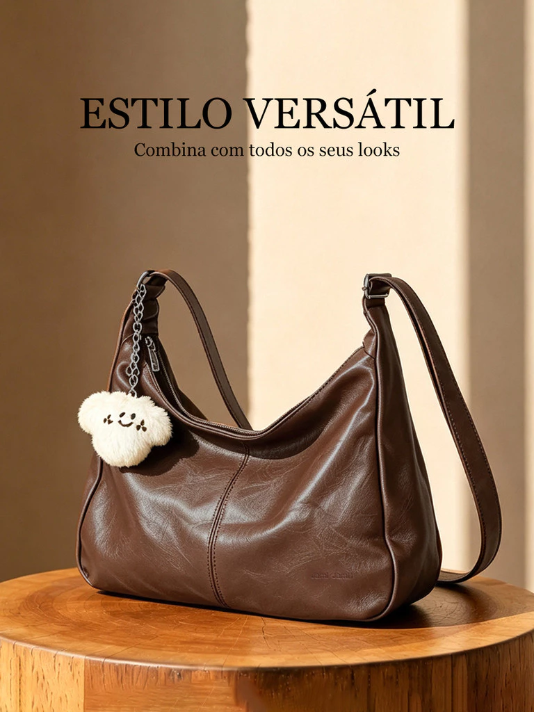 Bolsa Feminina de Ombro Estilo Hobo Grande Capacidade — foto 8