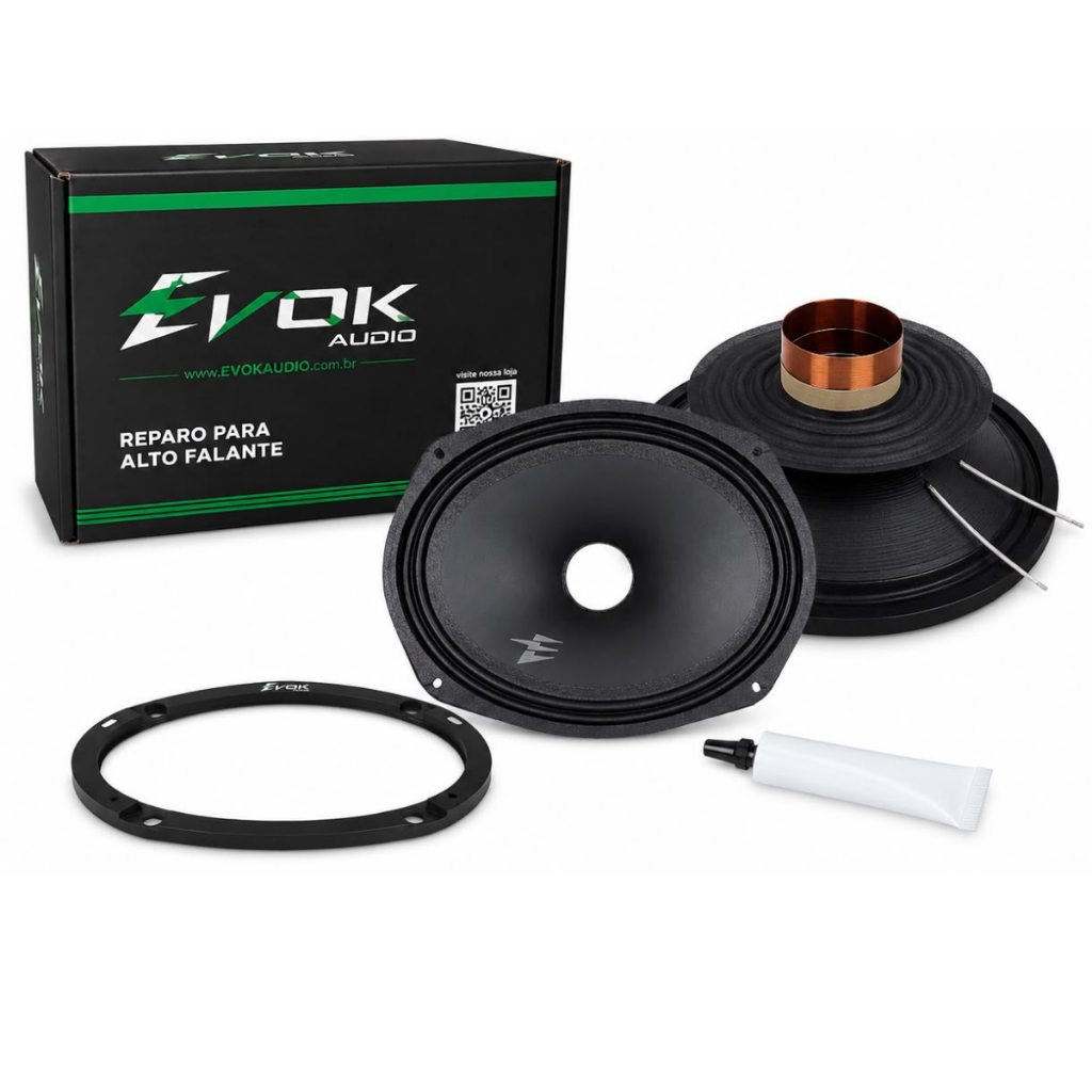 Reparo para Alto-Falante Evok Audio 6X9” Polegadas 280 RMS 4 Ohms Restaure seu Alto Falante