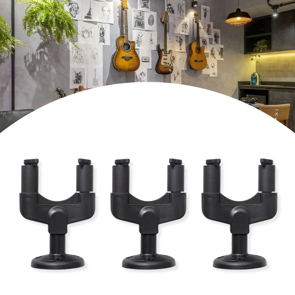 Kit Com 3 Suportes De Parede Para Instrumentos De Cordas Sg-1