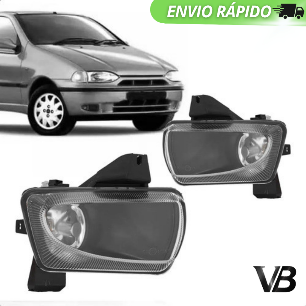Farol Auxiliar Palio Strada Branco Lado Direito / lado Esquerdo 1996 1997 1998