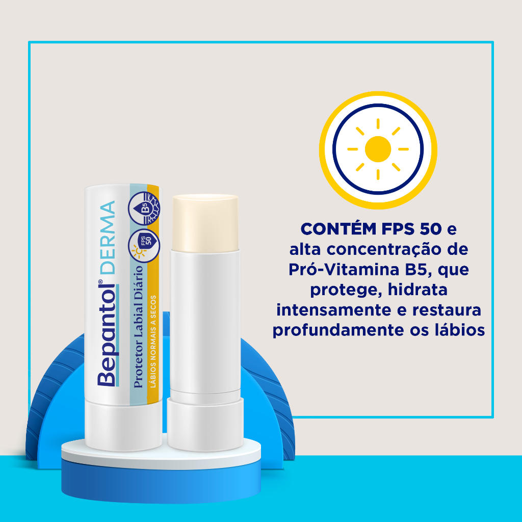 Bepantol Derma Protetor Labial Diário Hidratante FPS 50, 4,5g · foto 2